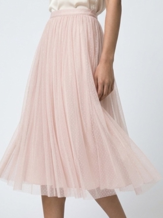 Donna Morgan Dresses & Skirts - Donna Morgan Collections soft blush Pink Tulle Midi Skirt